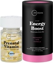 Premama Prenatal Vitamin Energy Boost Drink Mix & Prenatal Support Bundle, Omega 3, B Vitaminer, DHA, Folate, 28 portioner