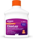 Grundläggande vård ClearLax, Laxativt pulver för äkta förstoppningshjälp, Softens Stool, Polyetene Glycol 3350, Orange smak, 1,68 pund (Pack av 1)