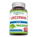Rena Naturals Lecithin 1200 mg Softgels Supplement | Hög styrka | Non-GMO | Gluten Free (120 greve)