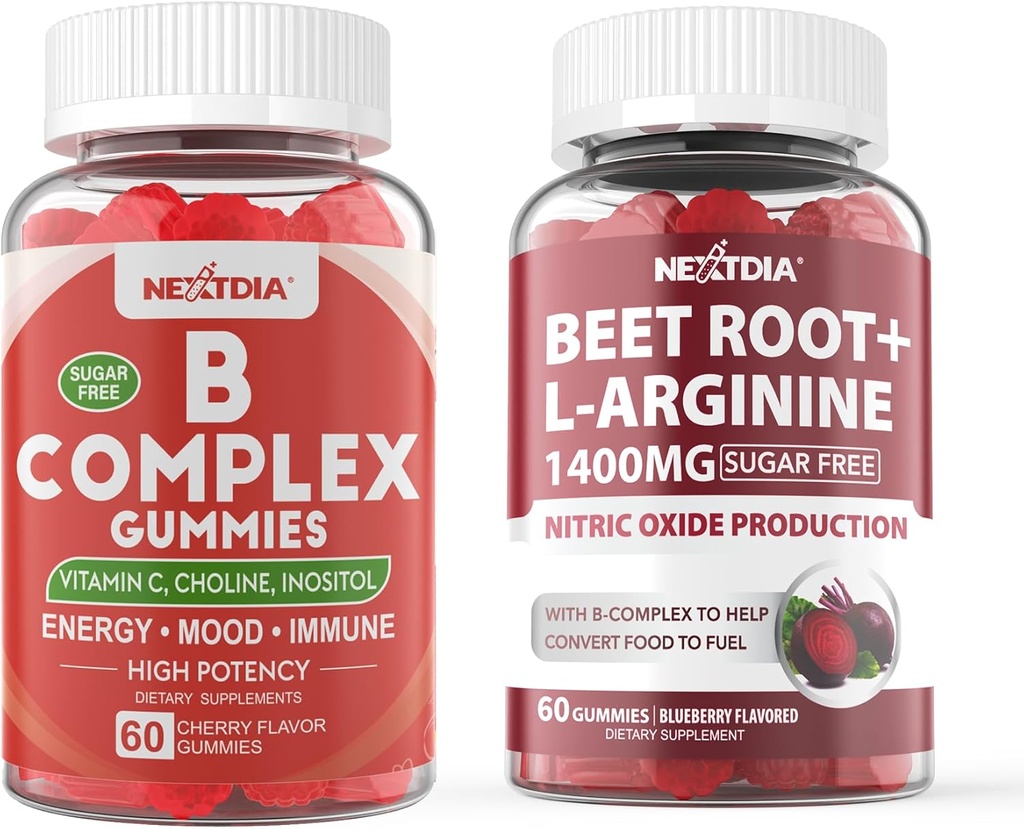 Vitamin B Complex Gummies med Beet Root Gummies