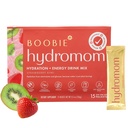 Boobie Hydromom Superfood Electrolyte Drink Mix, Strawberry Kiwi | Uppfriskande energi & Hydration Boost för Mamas | On-The-Go & Travel Essentials för Graviditet, Laktation & Utöver 15 Packets