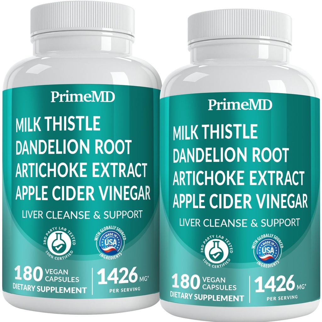 32-i-1 Liver Cleanse Detox och Repair med mjölk Thistle, Silymarin, Artichoke Extract, Beetroot Powder - Gallbladder Supplement med Active Liver Health Formel - 1426mg (180ct, Pack of 2)