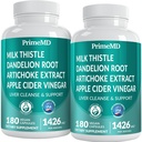 32-i-1 Liver Cleanse Detox och Repair med mjölk Thistle, Silymarin, Artichoke Extract, Beetroot Powder - Gallbladder Supplement med Active Liver Health Formel - 1426mg (180ct, Pack of 2)