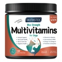 Hund Multivitamin med Glukosamin, Omega 3, Mineraler, Probiotika och Enzymer, Hund Vitaminer och Kosttillskott för gemensam, hud & Coat Care, Digestive och Immune Health, Chicken Flavor - 120 Chews