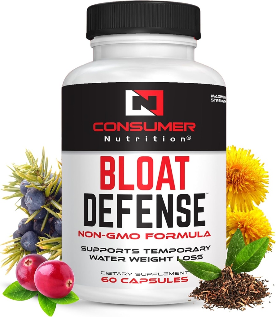 Diuretic Pills Water Flush Maximum Strength - Vattenretention och vatten bort piller för kvinnor och män med Apple Cider Vinegar & Dandelion Leaf för uppblåst 60 kapslar