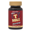 NaturesPlus Ultra T Male, Extended Release - 60 Bi-lagrade tabletter - Stöder Muscle Gain - Vegetarisk, Glutenfri - 30 portioner