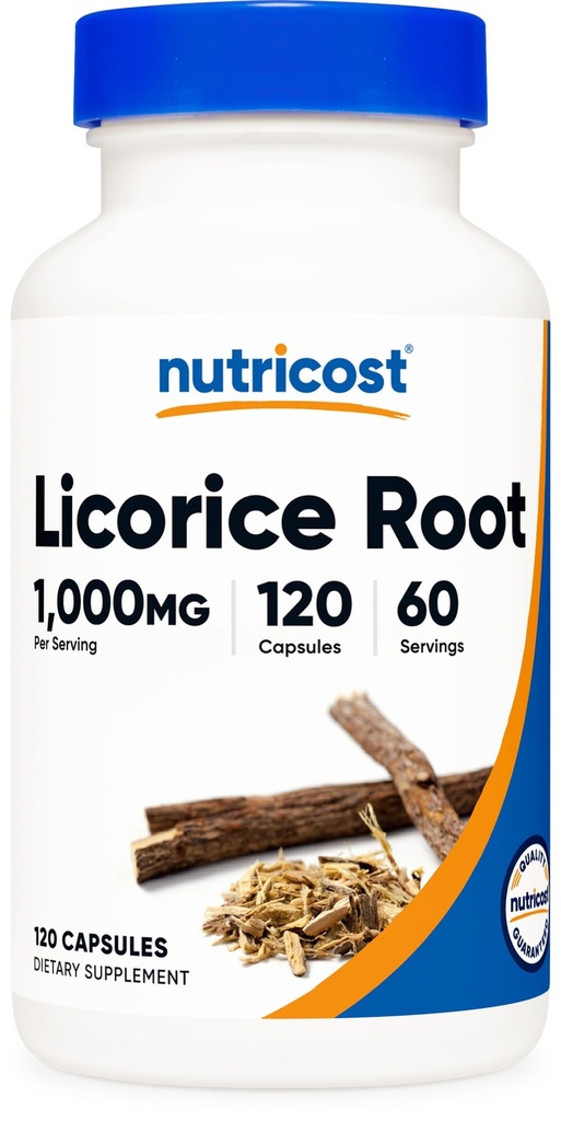 Nutricost Licorice Root 500mg, 120 kapslar - Icke-GMO, Gluten Free