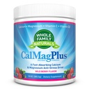 Calcium Magnesium Powder Supplement - CalMag Plus med vitamin C & D3 - Gluten Free, Non GMO, Wild Berry Flavor - Natural Calm & Stress Relief Cal Mag Drink - Natural Calcium & Magnesium Powder