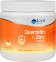Trace Minerals Quercetin Plus Zink Powder - Antioxidant Supplement för immunstöd - Mineral Supplement Aids Cardiovascular Health - Inkluderar vitamin C & Ionic - Orange Cream, 120g (30 portioner)