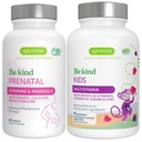 High Absorption Methylated Prenatal + Advanced Kids Multivitamin Gummy Vegan Bundle, Clean Label med vitamin A, B, C, D3 & E, 60 tabletter + 90 Berry Flavor Gummies, Var snäll med Igennus