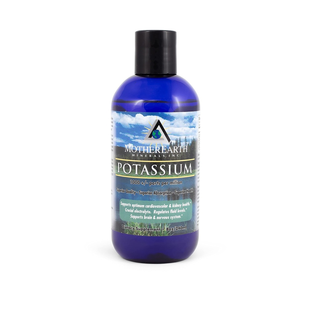 Moder Jord Mineraler - Angstrom Mineraler, Kalium, 8 Ounce