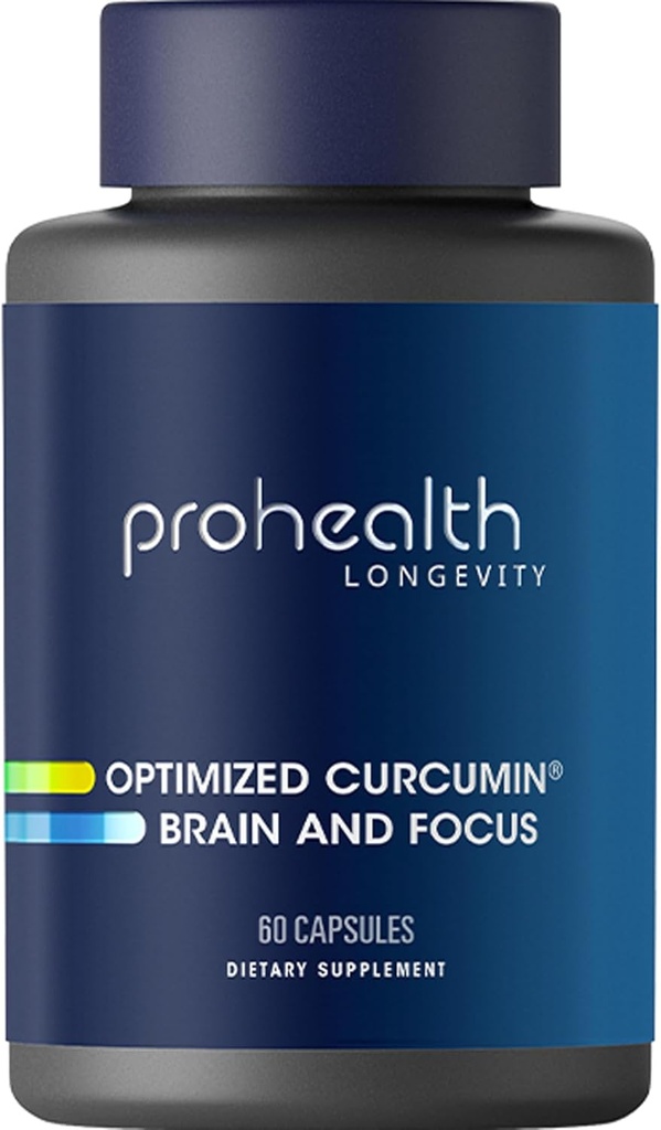ProHealth Optimerad Curcumin Brain och Focus (60 kapslar)