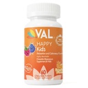 VAL Magnesium för barn | High-Absorption Magnesium för lugn, avkoppling och fokus | Mg Glycinate, Citrate & Taurate | med vitamin B6, D & C | Sugar-Free, Icke-GMO | 60 Chewabletter