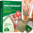 YouCOPIA Knä Smärta Relief Patches: 36 Greve Natural Herbal Relieving Paste för långvarig muskel och gemensam lättnad - Mugwort Arthritis Heat Patches Kit