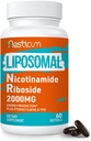 2000 MG Liposomal Nicotinamide Riboside Supplement med TMG & Pterostilbene, Superior till Niacinamide för energi, immunitet, ålder motstånd, 60 Softgels