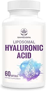 Liposomal Hyaluronic Acid 1000mg, High BioavailabilityHyaluronic Acid Capsules, Dietary Supplement Support Skin och Bones, 180 Capsules (Pack of 3)
