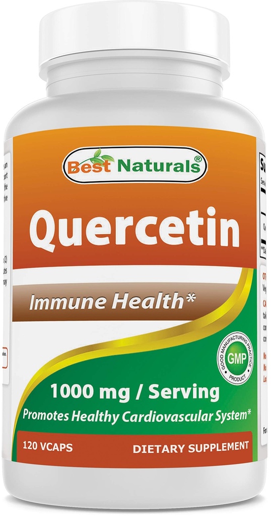 Bästa Naturals Quercetin 1000 mg/Serving 120 Veggie Capsules (120 greve av 1)