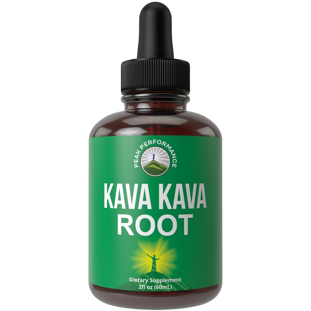 Kava Kava Root Extract Calming Liquid Drops mer koncentrerad - 1:3 Extraction Ratio. Vegan Supplement Aid för avkoppling, lugnande, naturlig sömn. Sockerfri glutenfri USA testad tinktur