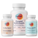 FullWell Fertility Trio | Prenatal Vitamin Lemon + DHA & Fertility Booster | Choline, Folate, Omega 3, Coq10, NAC, 26 + Vital Nutrients | Dietitian-formulerad, Non-GMO, 3rd Party Tested, 30 Servings