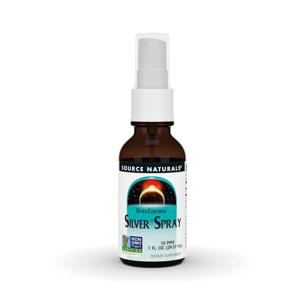 Ultra Colloidal Silver Spray 10 ppm för Wellness Support - 1 Fluid oz