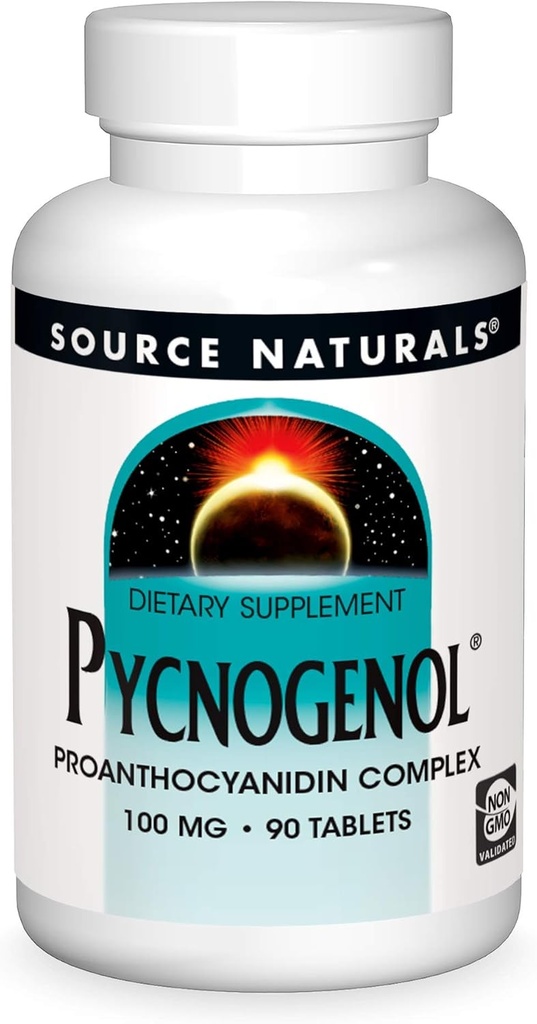 Källa Naturals Pycnogenol, Proanthocyanidin Complex,100 mg - 90 tabletter