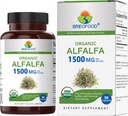 Brieofood Organic Alfalfa 1500mg, 45 portioner, vegetariska, glutenfria, 90 vegetariska tabletter