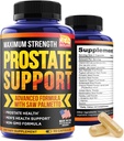 Prostate Supplements for Men - 90 Natural Prostate Health Capsules - Pumpkin Seeds, Pygeum och Saw Palmetto for Men Bladder Control och Healthy Urinary Tract Support - Made in USA
