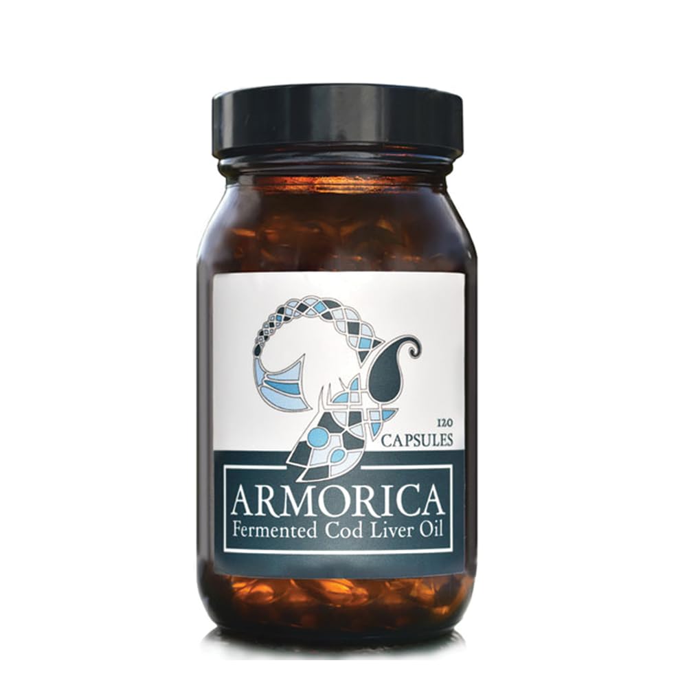 Fermented Cod Liver Oil - Cold Processed, Lacto-Fermented & Raw Cod Liver Oil - Tillverkad exklusivt med Atlantic Cod (Unflavoured, 120 kapslar)
