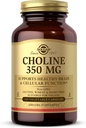 Solgar Choline 350 mg - 100 vegetabiliska kapslar - Icke-GMO, Vegan, Kosher - 100 portioner