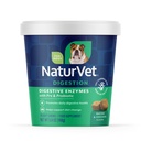 NaturVet - Digestive Enzymes - Plus Probiotics & Prebiotics - hjälper till att stödja dietförändring och ett hälsosamt matsmältningsorgan - för hundar (mjuka Chews, 70 Count)