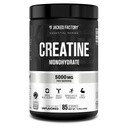 Jacked Factory Creatine Monohydrate Powder 425g - 5g Daily Creatine Supplement för män och kvinnor, Vegan-Friendly, Tredjepartstestade - 85 portioner, Unflavored