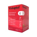 Vivioptal Active, 90 Softgels, Ginseng & Omega 3, Multivitamin & Multimineral, Gluten Free, Tysk Formel