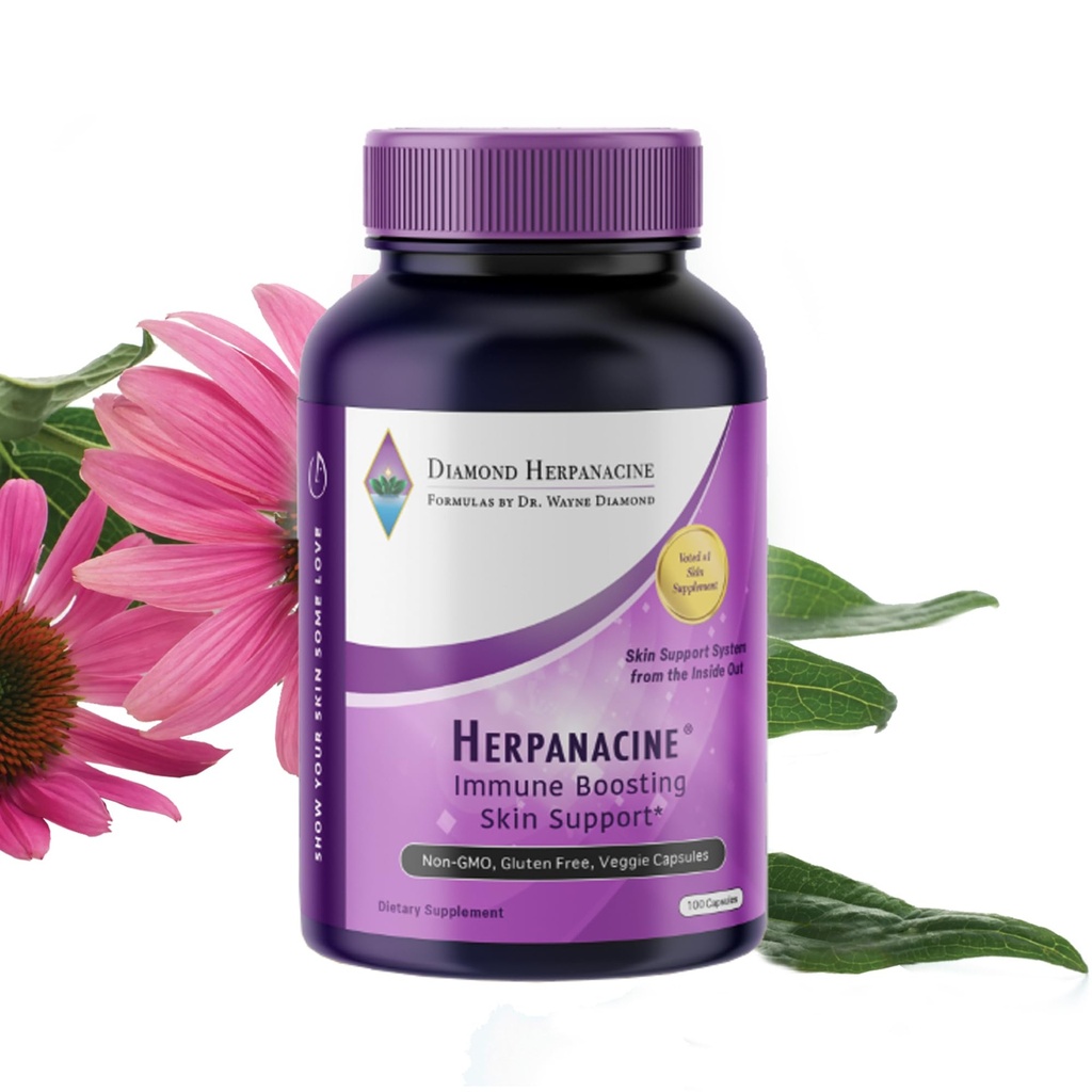 Diamond Natural Skin Care och Immune Support - Vitaminer för att hjälpa Clear Skin - Komplett hud- och immunsystemsupport från insidan - Tillverkad med naturliga ingredienser - (200 greve)