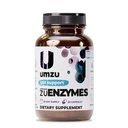 UMZU ZuEnzymes Digestive Enzymes Supplement | 21 Enzymes for Gut Health Support, Digestion & Nutrient Absorption | Hjälper bryta ner laktos, kolhydrater, proteiner och fetter (30 dagars leverans | 30 kapslar)