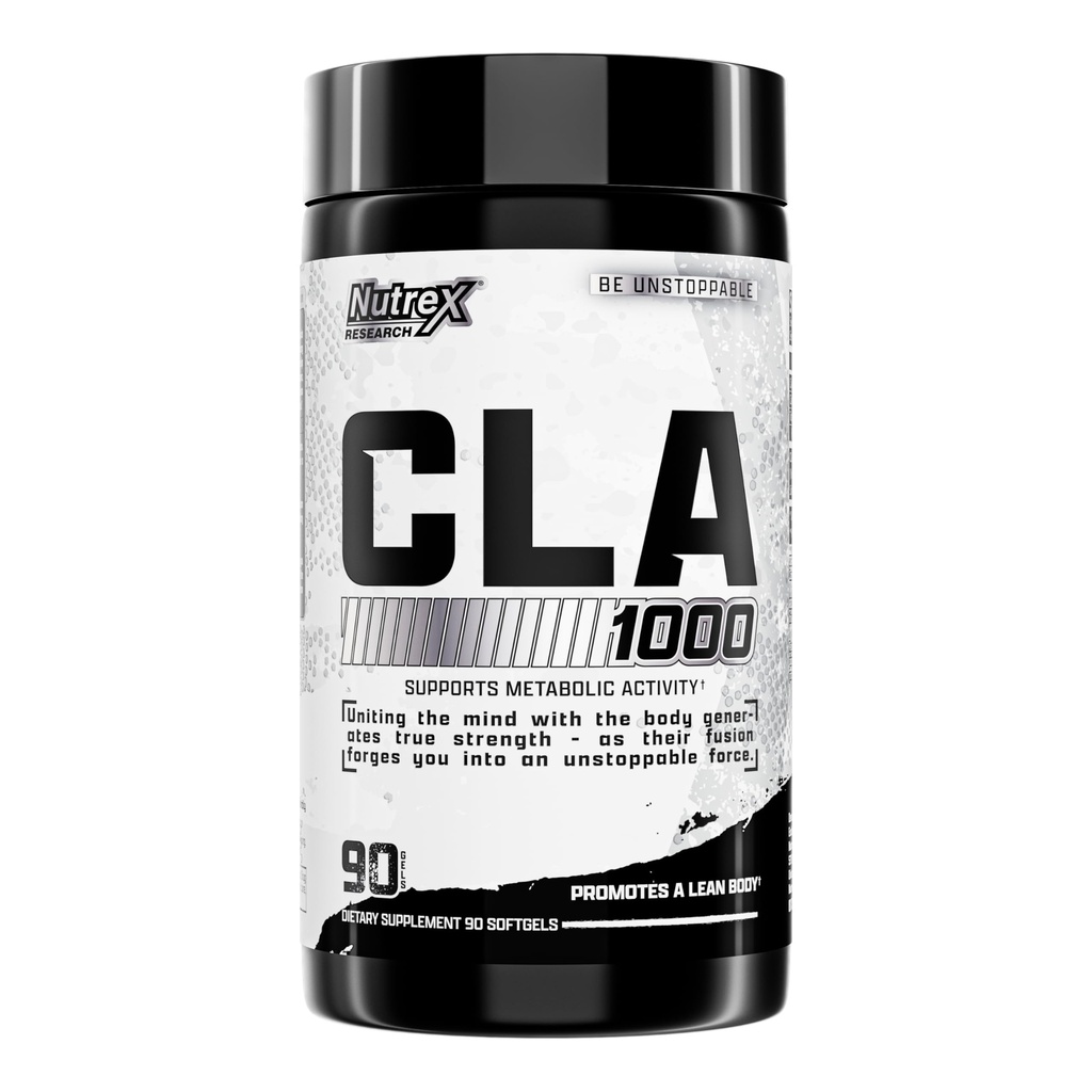 Nutrex CLA 90 Soft Gels - 1000mg Conjugated Linoleic Acid Active Blend från Safflower Oil - Stimulant-Free Metabolism Booster Pills för viktminskning