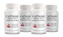 Captains Pure Antarctic Krill Oil Softgels | Omega 3 EPA, DHA med Astaxanthin & Phospholipids | Inga tillsatser eller kemikalier | 1000mg per portion, 60 kapslar, 4-Pack