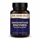 Dr Mercola Serrapeptase Enzymes - stöder hälsosam cellulär funktion - fördröjd frisättning - Icke-GMO, glutenfri och sojafri - 60 kapslar