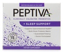 Peptiva 26 miljarder CFU Probiotic and Sleep Support - Clinically Validated Multi-Strain Probiotic - Lactobacillus och Bifidobacterium, Melatonin - 15 Count