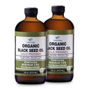 Organic Black Seed Oil - USDA Certified Cold Pressed Glass Bottle Över 1,5% Thymoquinone 3X styrka turkisk Black Cumin Nigella Sativa icke-GMO 100% ren Blackseed Oil (32oz Glass (2X16) flaska)