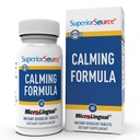 Superior Source Calming Formel, L-Theanine, Melatonin, Under tungan löser upp MicroLingual Tablets, 60 Ct, 5-HTP för förbättrad Serotonin omvandling, sömnstöd, icke-GMO