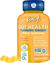 Konsyl Gut Health Turmeric Ginger Fiber Gummies - Hjälper till att stödja Digestive Health + - Vegetarian Fiber Supplement Gummies för vuxna - 56 Count