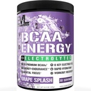 EVL BCAAs Amino Acids Powder - BCAA Energy Pre Workout Powder för muskelåterställning Lean Growth and Endurance - Rehydrating Post Workout Recovery Drink med 6 Key Electrolytes - Grape Splash
