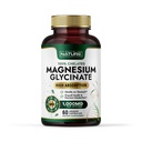 Byggd av natur Magnesium Glycinate 1000mg - Hög Absorption Magnesium Supplement - 100% chelated, Gentle on Stomach - Muscle, Heart, Bone & Relaxation Support - Non-GMO, Vegan - 60 kapslar