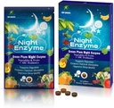 Night Enzyme, Daily Multi Digestive Enzymes, Green Plum Fruit och grönsaker med probiotika, lindring, bättre sömnkvalitet, för män och kvinnor, främja Digestive Health- 30 tabletter