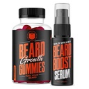 Wild Willies Beard Growth Dual Threat: Beard Growth Gummies och Serum Kit för män - Biotin, Caffeine & Essential Growth Oil för Fuller, Thicker Facial Hair - Beard Vitamins & Enhance Beard Growth
