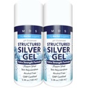 Kolloidal Silver Gel Extra Styrka - 35 ppm Aktiverad kolloidal Silver Gel för maximal styrka - Tillverkad i USA - Strukturerad formel i en bekväm 2 Pack