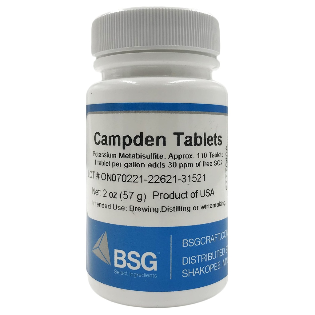 Tabletter (Potassium Metabisulfite), 2oz