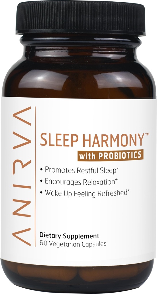 Sleep Harmony - Natural Sleep Supplement med probiotika, Magnesium, Ashwagandha, Chamomile, GABA, Melatonin - Non-Habit Forming Supplement för avkoppling, stressavlastning, bättre sömnhjälp