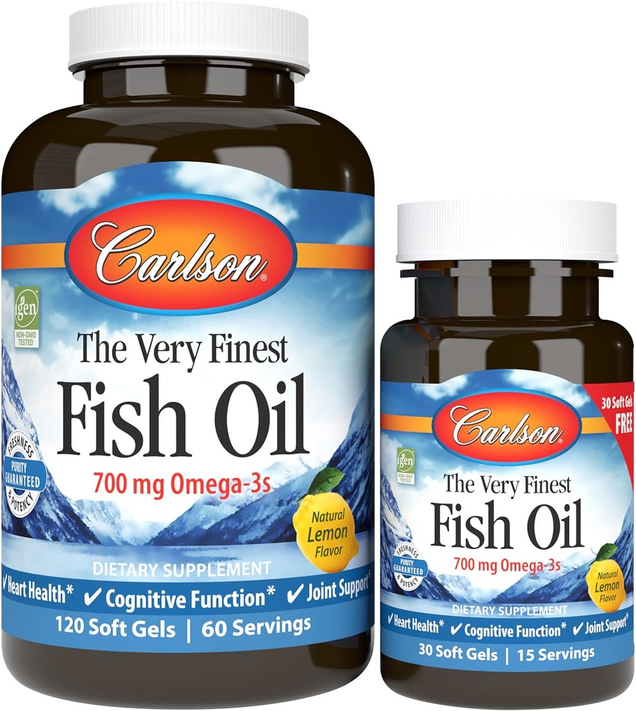 Very Finest Fish Oil 700 Milligram 120 + 30 gratis Sgels