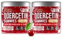 2 Pack - JOYLI Quercetin Gummies med Bromelain, Zink, Vitamin C & D3 - Sugar-Free Quercetin Supplement för Immune Support & Seasonal Wellness - 500mg Quercetin för barn & vuxna - 60 Gummies per Pack